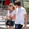 Kirsten Dunst et Garrett Hedlund à Los Angeles, le 11 août 2012. Le couple s'en rencontré sur le tournage de Sur la route.