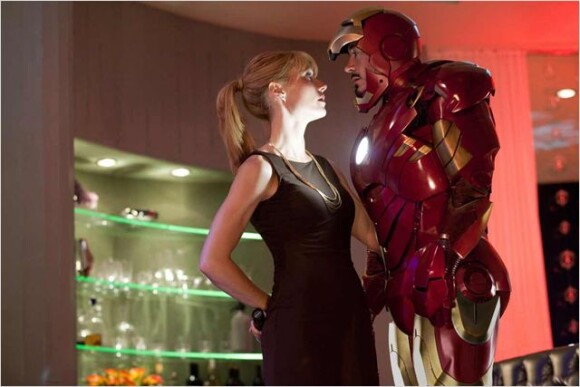 Robert Downey Jr. et Gwyneth Paltrow dans Iron Man 2, 2010.