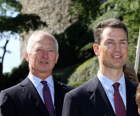 Le prince Hans-Adam II et le prince Alois. La famille princière de Liechtenstein célébrait le 15 août 2012 autour du prince Hans-Adam II et du prince héritier Alois la Fête nationale de la principauté.