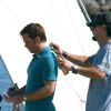 Michael C. Hall sur le tournage de la saison 7 de Dexter à Long Beach, Californie, le 20 août 2012.