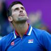 Novak Djokovic à Londres le 3 août 2012 lors des Jeux olympiques lors de sa défaite face à Andy Murray lors de la demi-finale