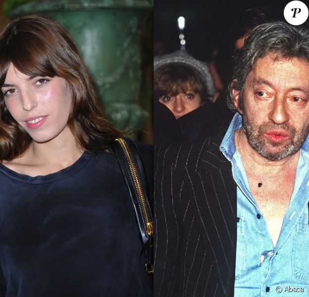 Lou Doillon en septembre 2011 à Paris, et Serge Gainsbourg en septembre 1987, toujours à Paris.