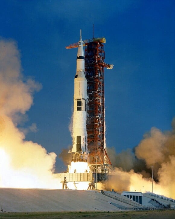 Départ de la fusée Apollo 11 en 1969