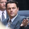 Leonardo DiCaprio tourne The Wolf of Wall Street de Martin Scorsese, à New York le 25 août 2012.