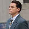 Leonardo DiCaprio tourne The Wolf of Wall Street de Martin Scorsese, à New York le 25 août 2012.