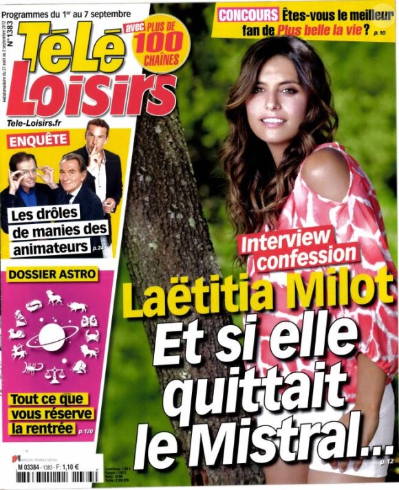 Laetitia Milot en couverture de Télé-Loisirs