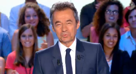 Michel Denisot dans le Grand Journal, neuvième saison, le lundi 27 août 2012 sur Canal +