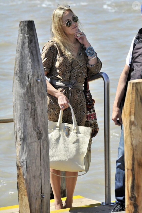Kate Hudson arrivant à Venise pour la Mostra le 28 août 2012