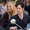 La belle Blake Lively et Penn Badgley tournent la sixième saison de Gossip Girl à New York, le 28 août 2012