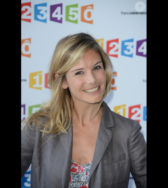 Louise Ekland à la conférence de rentrée de France Télévisions le 28 août 2012 à Paris