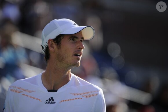 Andy Murray lors de sa victoire face à Alex Bogomolov Jr au premier tour de l'US Open à New York le 27 août 2012
