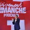 Michel Drucker lors de l'enregistrement de l'émission Vivement dimanche sur France 2 diffusé le 2 septembre 2012