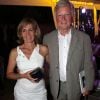 La spationaute Jean-Loup Chrétien et son épouse Florence à l'occasion d'une soirée caritative pour l'association Les Puits du Désert, au domaine de Bertaud-Belieu, au coeur de presqu'île de Saint-Tropez, le 30 août 2012.