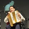 L'accordéoniste André Verchuren sur la scène de L'Olympia, le dimanche 2 septembre 2012, pour le Gala de la