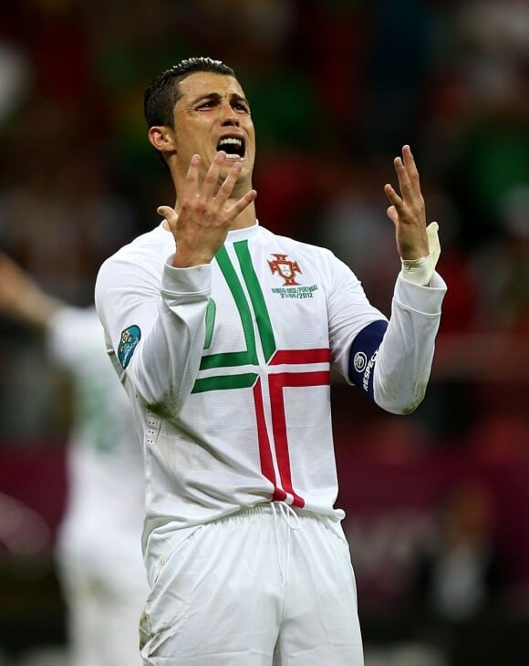 Cristiano Ronaldo lors des quarts de finale face à la République tchèque lors de l'Euro 2012 le 21 juin 2012 à Varsovie