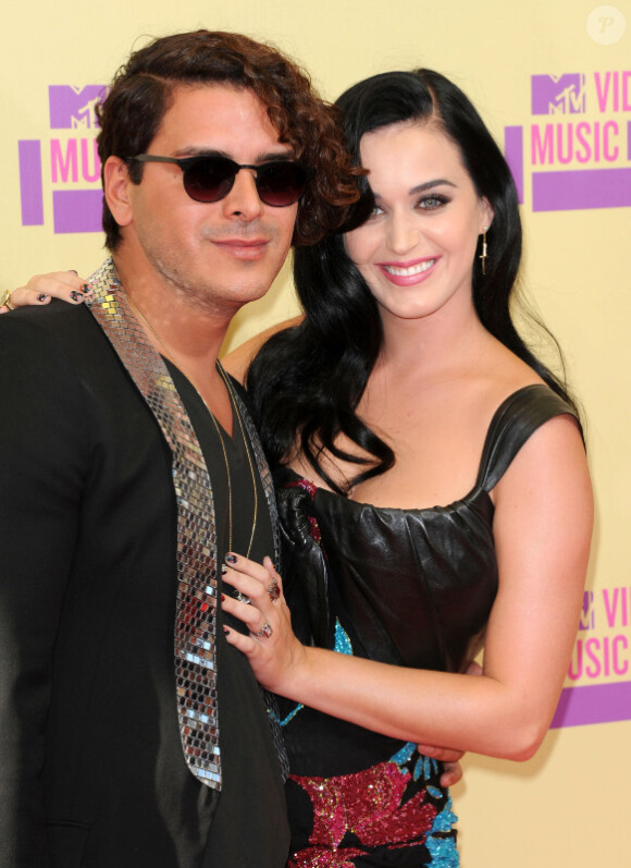 Katy Perry et son vieux copain Markus Molinari aux MTV Video Music Awards à Los Angeles, le 6 septembre 2012.