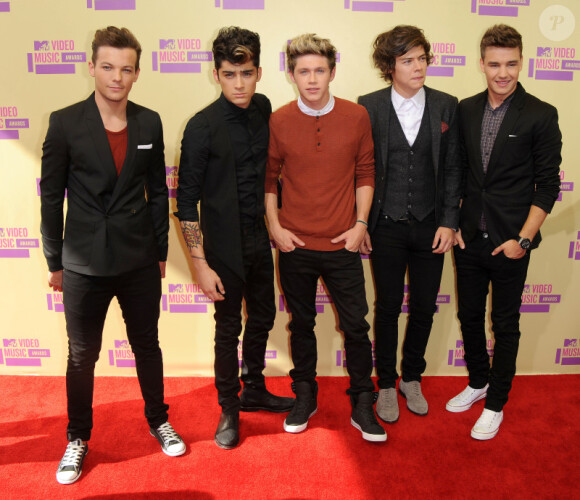 Les One Direction aux MTV Video Music Awards à Los Angeles, le 6 septembre 2012.