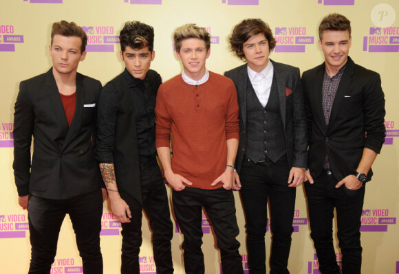 Le groupe One Direction aux MTV Video Music Awards à Los Angeles, le 6 septembre 2012.