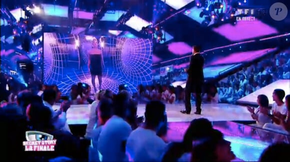 Nadège dans le sas lors de la finale de Secret Story 6, vendredi 7 septembre 2012 sur TF1