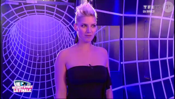 Nadège dans le sas lors de la finale de Secret Story 6, vendredi 7 septembre 2012 sur TF1