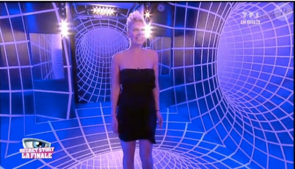 Nadège dans le sas lors de la finale de Secret Story 6, vendredi 7 septembre 2012 sur TF1