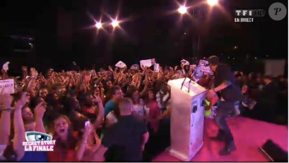 Yoann part à la rencontre de son public lors de la finale de Secret Story 6, vendredi 7 septembre 2012 sur TF1