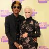 Amber Rose enceinte et son futur mari le rappeur Wiz Khalifa aux MTV Video Music Awards 2012 à Los Angeles le 6 septembre 2012
