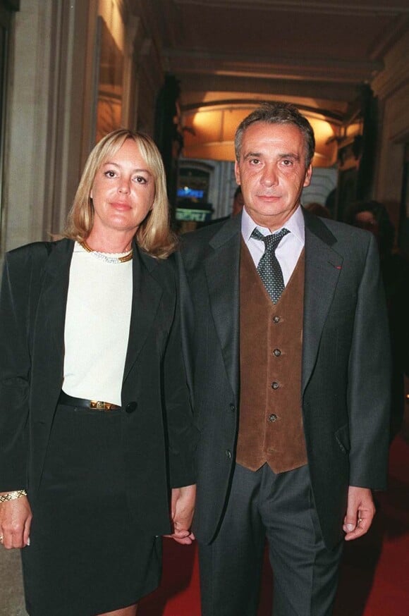 Michel Sardou et Babette à Paris, juin 1996.