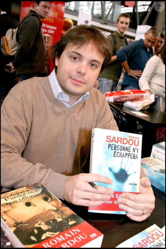Romain Sardou au Salon du livre de Paris, mars 2007.