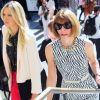 Maria Sharapova et Anna Wintour arrivent à la New York Public Library pour assister au défilé Victoria Beckham printemps-été 2013. New York, le 9 septembre 2013.