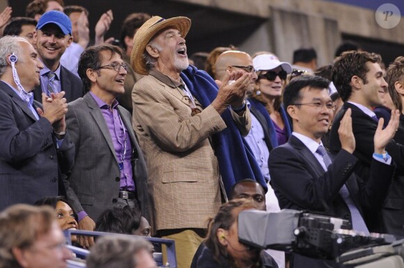 Sean Connery lors de la victoire d'Andy Murray en finale de l'US Open 2012 face à Novak Djokovic à New York le 10 septembre 2012