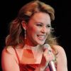 Kylie Minogue en concert pour l'orchestre symphonique de la BBC, Proms In The Park, à Hyde Park, Londres, le 8 septembre 2012.