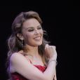 Kylie Minogue en concert pour l'orchestre symphonique de la BBC, Proms In The Park, à Hyde Park, Londres, le 8 septembre 2012.