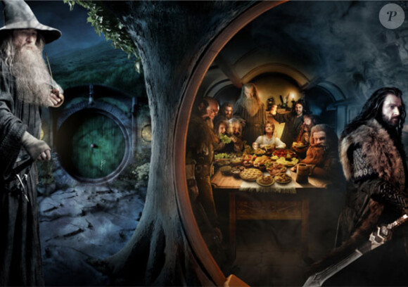 Ian McKellen domine ce poster du Hobbit : Un voyage inattendu de Peter Jackson, en salles le 12 décembre.