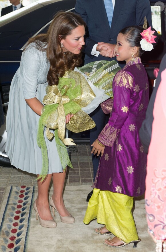 Kate Middleton lors de son étape malaise du séjour en Asie du Sud-Est avec son époux le prince William le 13 septembre 2012 à Kuala Lumpur