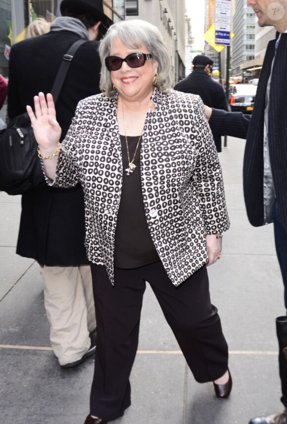 Kathy Bates à New York en mars 2012