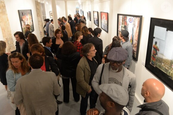 au vernissage de l'exposition de Richard Woleck, en septembre 2012.