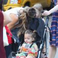 Sarah Jessica Parker va chercher ses enfants à l'école. New York, le 14 septembre 2012.