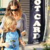 Sarah Jessica Parker emmène son fils à l'école. New York le 14 septembre 2012.