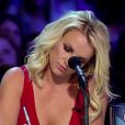Britney Spears, jurée dans l'émission X Factor, face à son fan Patrick Ford