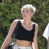 Miley Cyrus se rend dans un studio d'enregistrement à Los Angeles, le vendredi 14 septembre 2012.