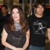 Laura Pausini et son fiancé Paolo Carta à Miami le 15 février 2012