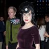 Dita Von Teese au premier rang du défilé Jonathan Saunders à Londres le 15 septembre 2012
