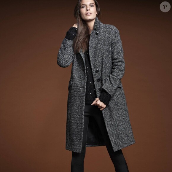 Manteau en tweed, 179,99 euros.