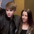  Justin Bieber et sa mère Pattie Lynn Mallette le 1er février 2011 à Toronto.  