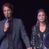 Sandrine Quétier et Vincent Cerutti lors de la conférence de presse de Danse avec les stars 3 le mardi 18 septembre 2012 (TF1) au Bobino à Paris
