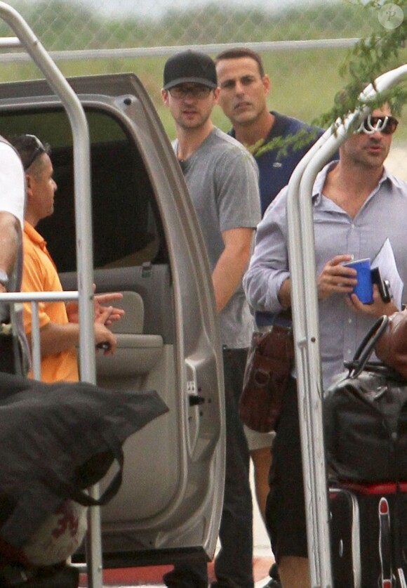 Justin Timberlake à Cabo avec des amis le 21 septembre 2012 pour enterrer sa vie de garçon.