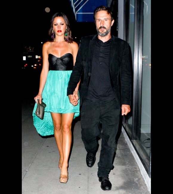 David Arquette et sa petite amie Christina McLarty se rendent à une exposition dans une galerie d'art, le vendredi 21 septembre à Los Angeles.
