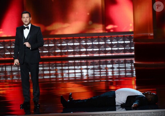 Jimmy Kimmel le 23 septembre 2012 sur la scène des Emmy Awards.