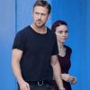 Ryan Gosling et Rooney Mara tournent une scène d'amour pour le nouveau film mystérieux de Terrence Malick à Austin, Texas. Le 24 septembre 2012.